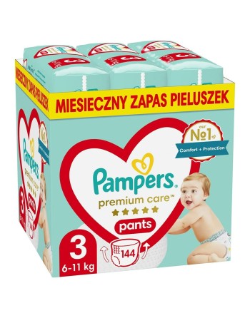 Einweg-Windeln Pampers                                 6-11 kg 3 (144 Stück)