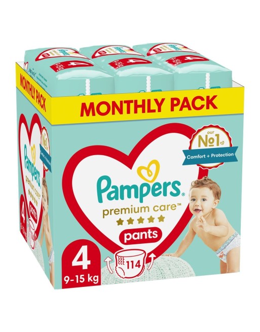 Disposable nappies Pampers                                 9-15 kg 4 (114 Units)