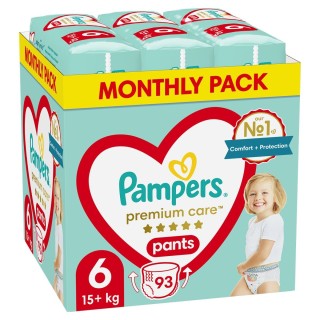 Engangsbleer Pampers Premium 15-25 kg 6 (93 enheder)