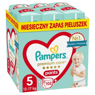 Engangsbleer Pampers Premium 12-17 kg 5 (102 enheder)