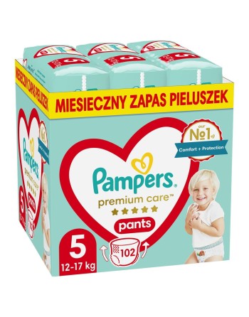 Couches jetables Pampers Premium 12-17 kg 5 (102 Unités)