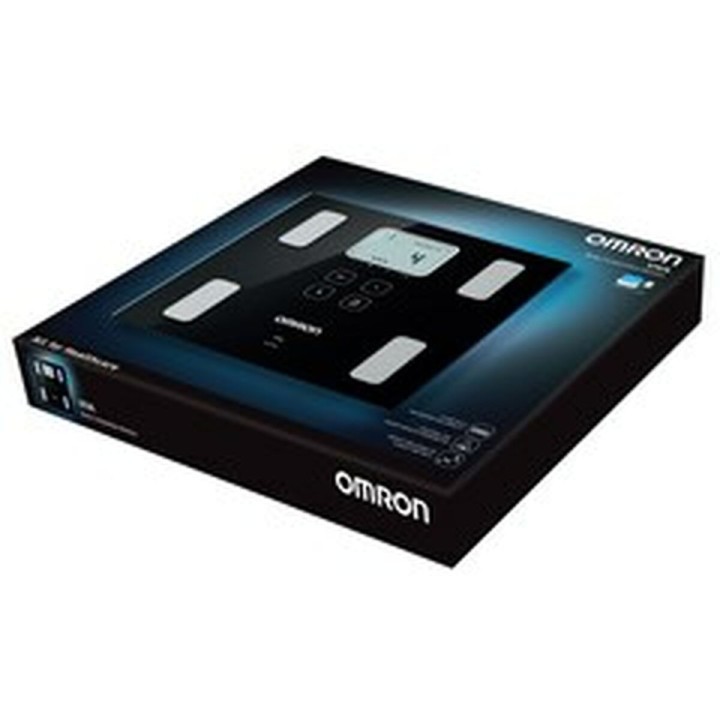 Báscula Digital de Baño Omron HBF-222T-EBK Negro 34 x 32 x 8 cm