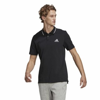 Kortærmet Polotrøje til Mænd Adidas Aeroready essentials Sort