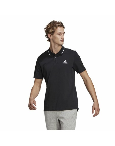 Herren Kurzarm-Poloshirt Adidas Aeroready essentials Schwarz