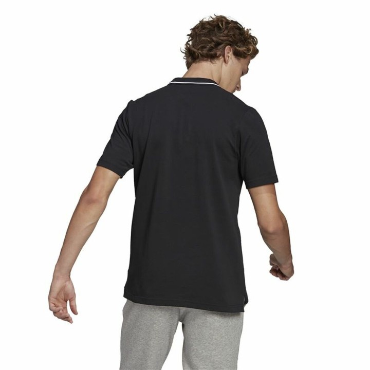 Kortærmet Polotrøje til Mænd Adidas Aeroready essentials Sort