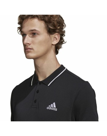 Herren Kurzarm-Poloshirt Adidas Aeroready essentials Schwarz