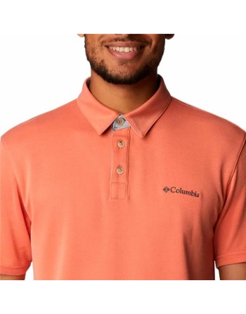 Herren Kurzarm-Poloshirt Columbia Nelson Point™ Koralle