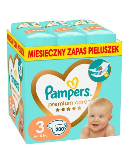 Pannolini usa e getta Pampers 3 (200 Unità)