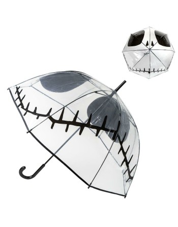 Regenschirm The Nightmare Before Christmas Durchsichtig 60 cm Schwarz PoE