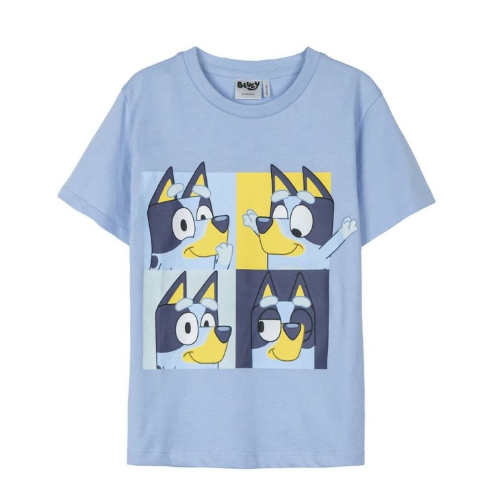 Børne Kortærmet T-shirt Bluey Lyseblå
