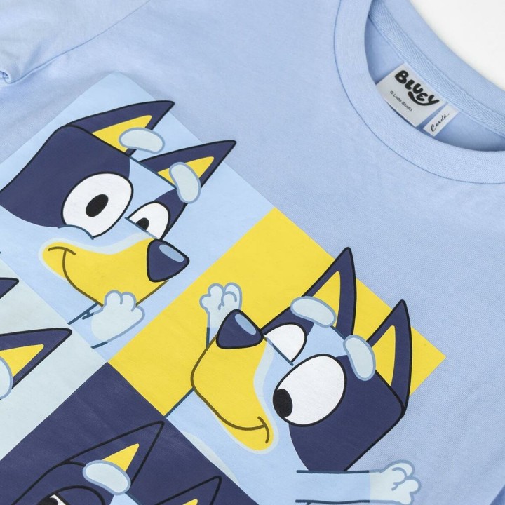 Børne Kortærmet T-shirt Bluey Lyseblå