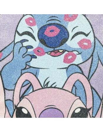 Casual Rygsæk Stitch Lilla 19 x 23 x 8 cm