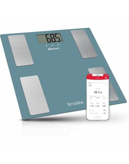Bilancia intelligente Terraillon Smart Connect App Bluetooth 160 kg Azzurro