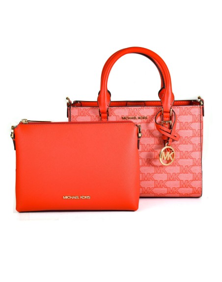 Borsa Donna Michael Kors CHARLOTE Rosso 27 x 16 x 10 cm