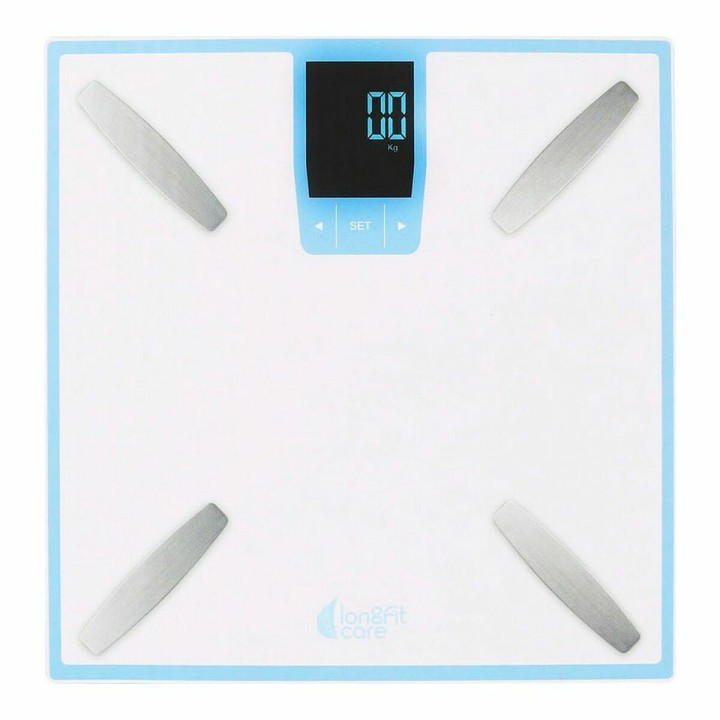 Báscula Inteligente LongFit Care Multifunción Blanco (2 Unidades)