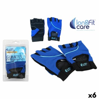 Træningshandsker LongFit Sport Longfit sport Blå/Sort