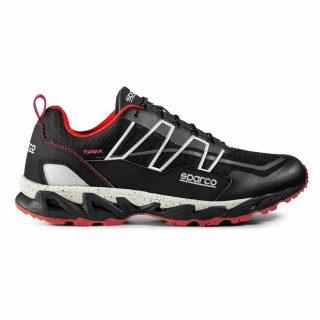 Sicherheits-Schuhe Sparco TORQUE ALGARVE Schwarz/Rot (43)