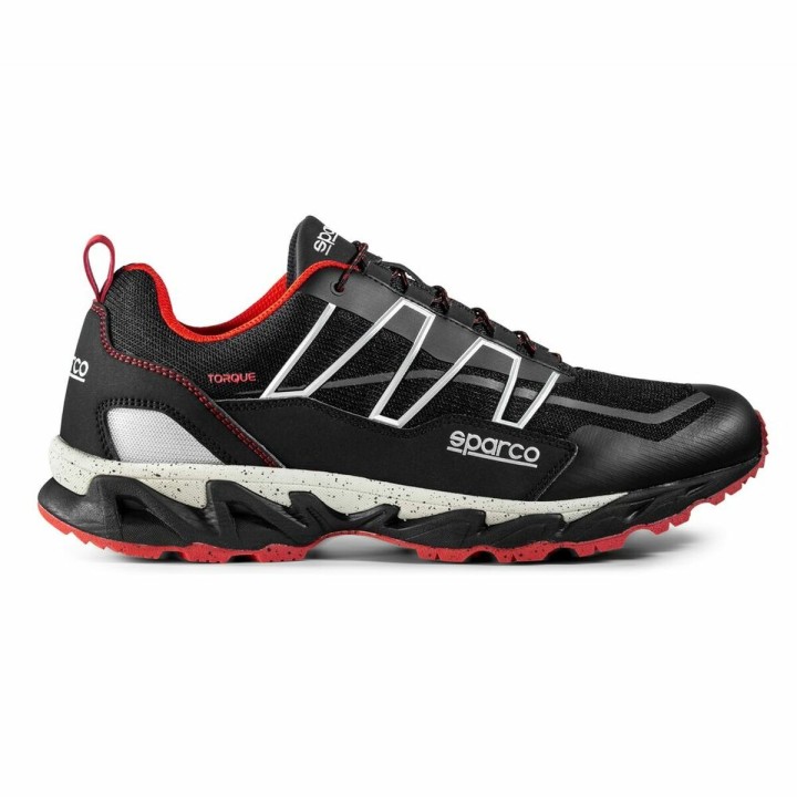Sicherheits-Schuhe Sparco TORQUE ALGARVE Schwarz/Rot (43)