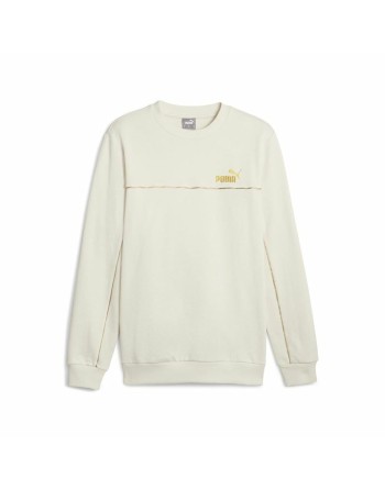 Men’s Sweatshirt without Hood Puma ESS+ Minimal Gold Cr Beige