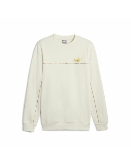 Men’s Sweatshirt without Hood Puma ESS+ Minimal Gold Cr Beige