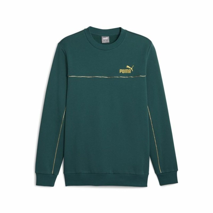 Sweaters uden Hætte til Mænd Puma ESS+ Minimal Gold Cr Mørk grøn
