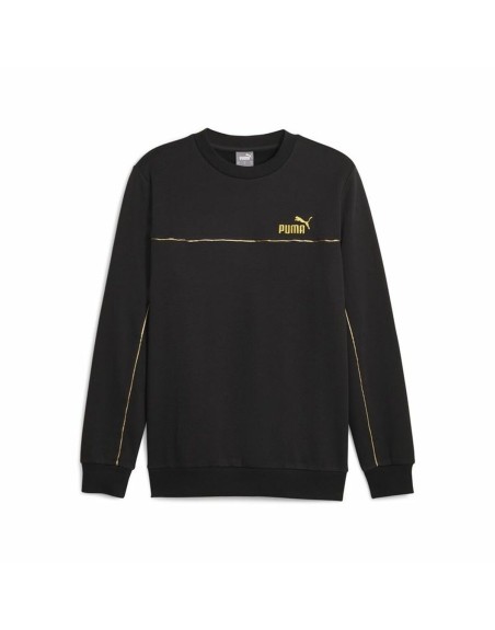 Herren Sweater ohne Kapuze Puma ESS+ Minimal Gold Cr Schwarz