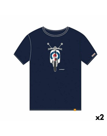 Kurzarm-T-Shirt Cállate la Boca Marineblau Motorrad XL (2 Stück)