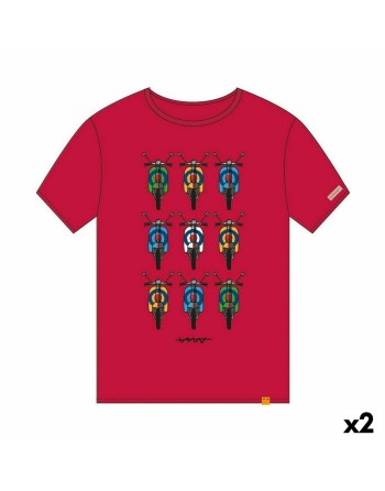 Kurzarm-T-Shirt Cállate la Boca Rot Motorrad L (2 Stück)