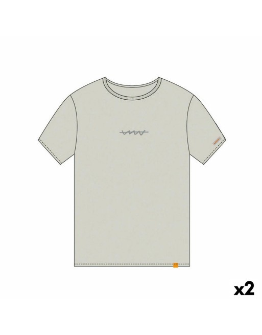 Maglia a Maniche Corte Cállate la Boca Beige L (2 Unità)