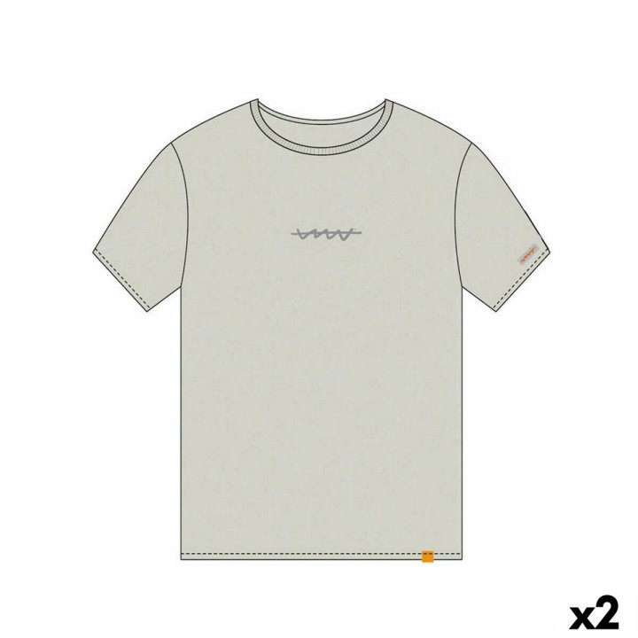 Kortærmet T-shirt Cállate la Boca Beige L (2 enheder)