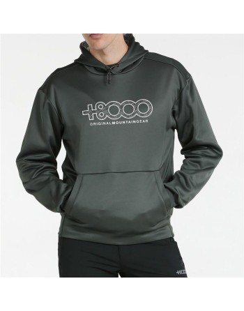 Felpa con Cappuccio Uomo +8000 Rels Verde militare