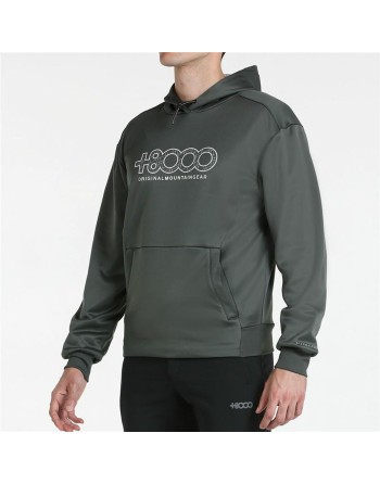 Felpa con Cappuccio Uomo +8000 Rels Verde militare