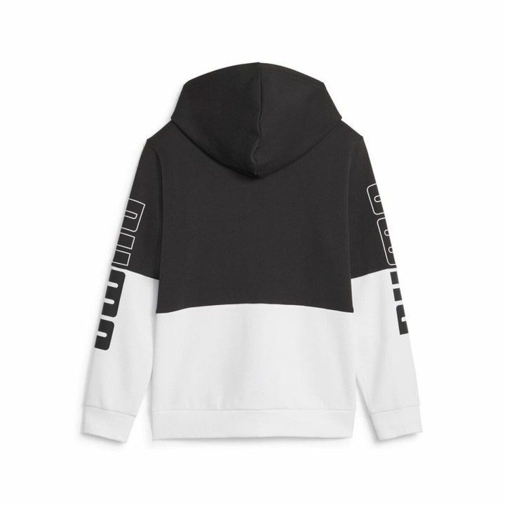 Sudadera con Capucha y Cremallera Unisex Puma Negro