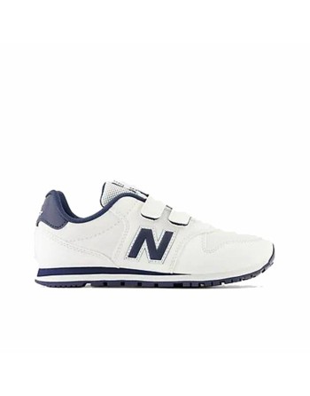 Scarpe da Tennis Casual Bambino New Balance 500 Hook Loop Bianco