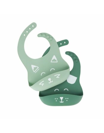 Babero Babymoov A007608 Verde Silicona (2 Unidades)