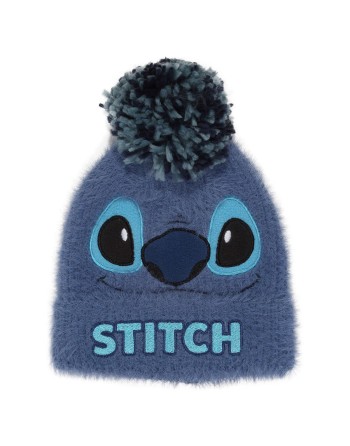 Cappello Stitch Fluffy Pom Beanie