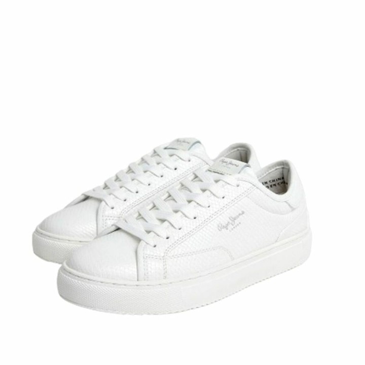 Sportssneakers til damer Pepe Jeans Adams Snaky Hvid