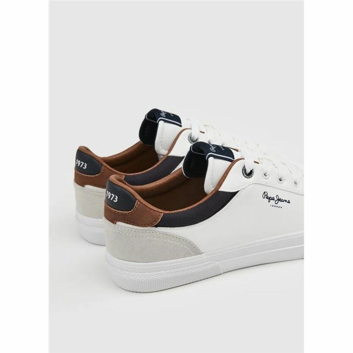 Sportssko til børn Pepe Jeans Kenton Court Hvid