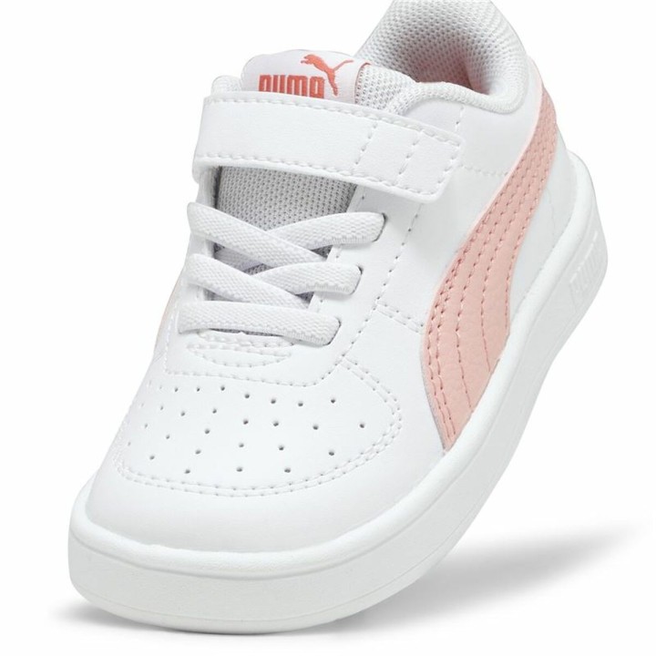 Scarpe Sportive per Bambini Puma Rickie+ Bianco Rosa chiaro