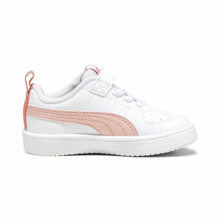 Sportssko til børn Puma Rickie+ Hvid Lyserød
