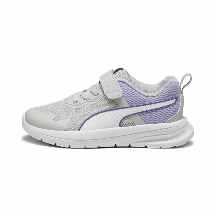 Sportssko til børn Puma Evolve Run Mesh Lysegrå