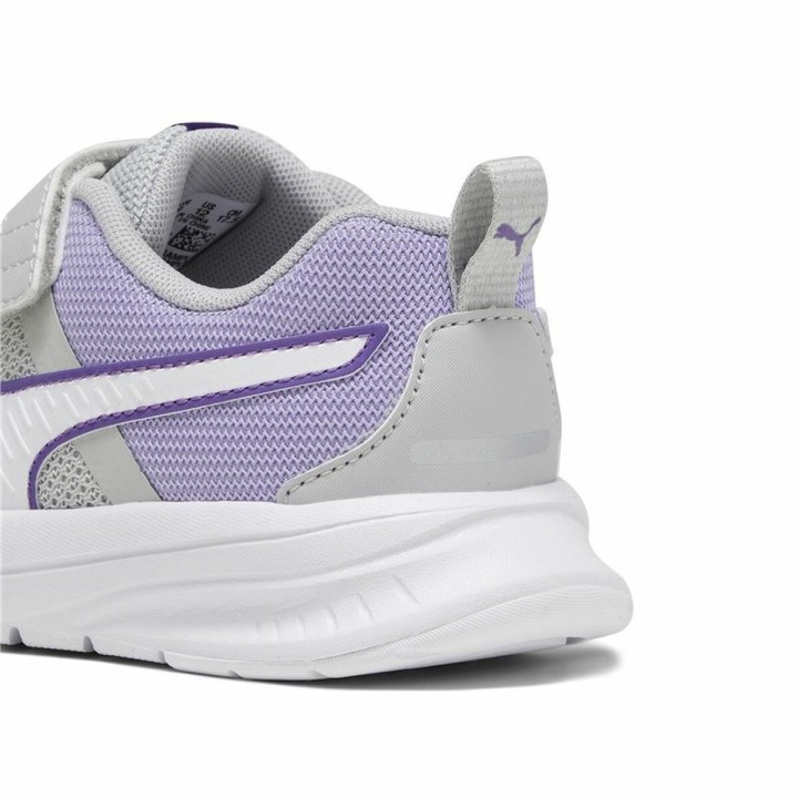 Sportssko til børn Puma Evolve Run Mesh Lysegrå