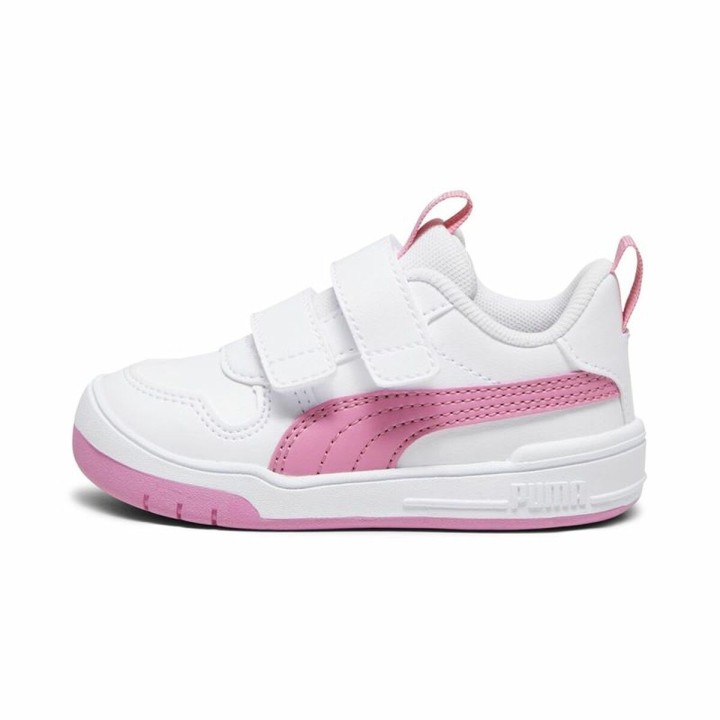 Scarpe Sportive per Bambini Puma Multiflex Sl V Bianco Rosa