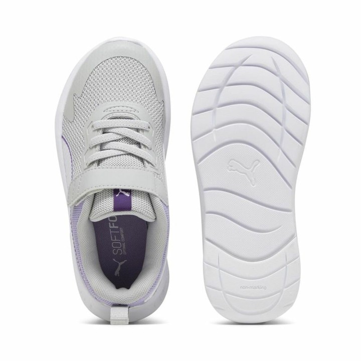 Scarpe Sportive per Bambini Puma Evolve Run Mesh Grigio chiaro