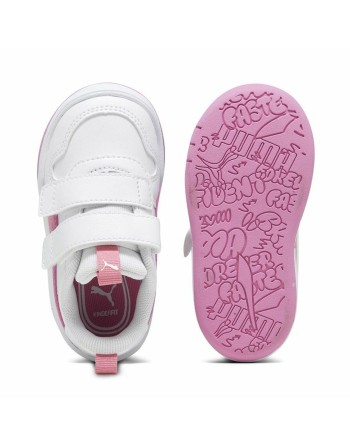 Chaussures de Sport pour Enfants Puma Multiflex Sl V Blanc Rose