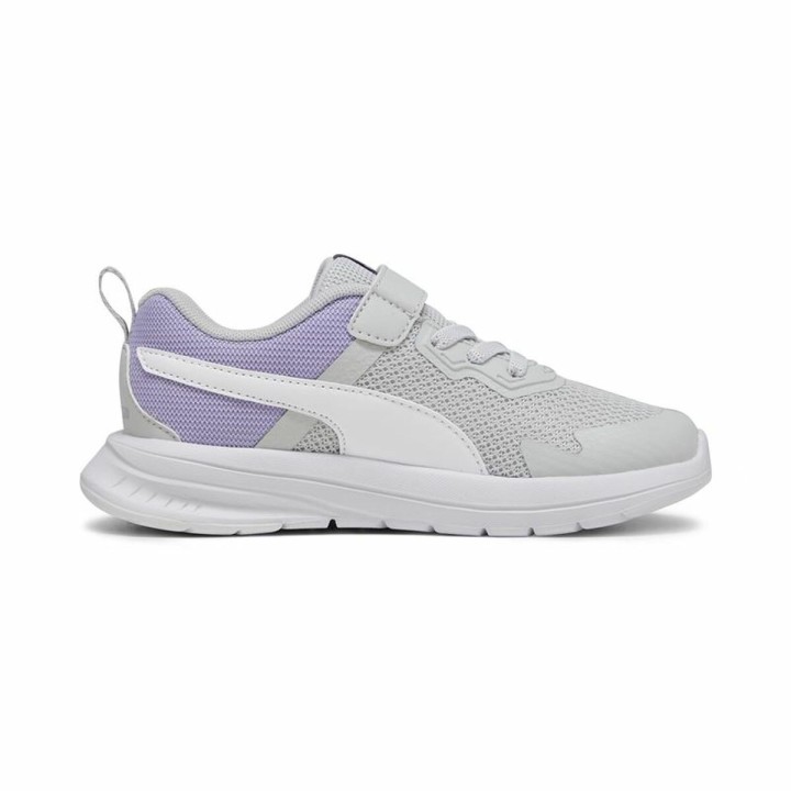 Sportssko til børn Puma Evolve Run Mesh Lysegrå