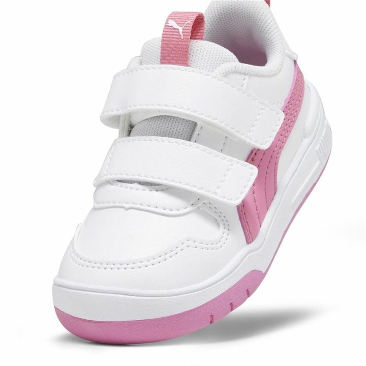 Scarpe Sportive per Bambini Puma Multiflex Sl V Bianco Rosa
