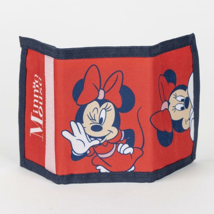 Set di occhiali da sole e portafoglio Minnie Mouse 2 Pezzi Rosso
