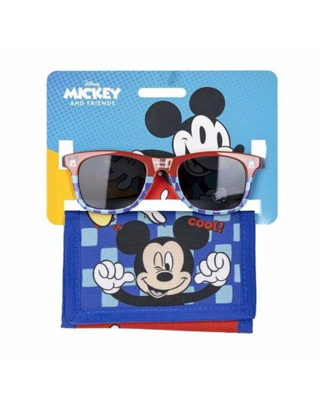 Set de Gafas de Sol y Cartera Mickey Mouse 2 Piezas Azul