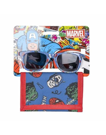 Lunettes de soleil et portefeuille The Avengers 2 Pièces Bleu